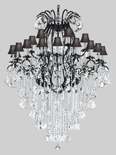 Wrought Iron Chandelier Crystal Chandeliers Lighting Empress Crystal (Tm) Perfect For An Entryway Or Foyer