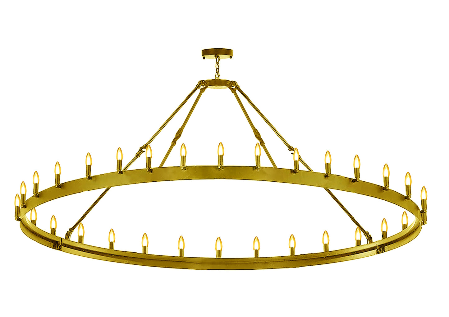 Wrought Iron Vintage Barn Metal Castile One Tier Chandelier Chandeliers Industrial Loft Rustic Lighting 