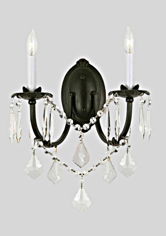 Wrought Iron Wall Sconce Crystal Wall Sconces Lighting