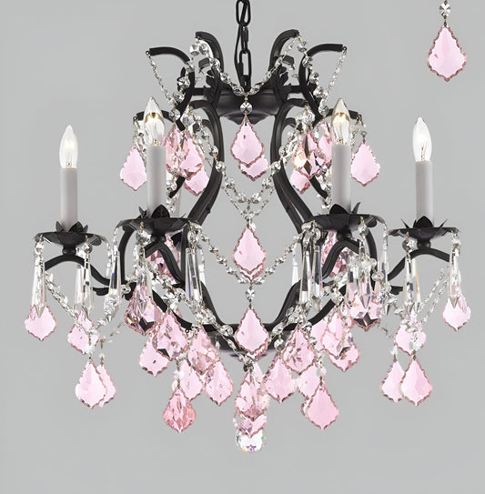 Wrought Iron Crystal Chandelier Lighting Chandeliers&nbsp;