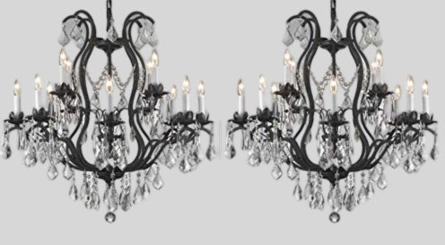 Wrought Iron Crystal Chandelier Lighting Chandeliers