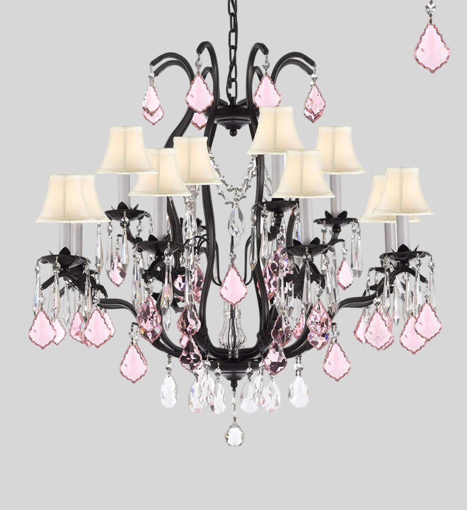 Wrought Iron Crystal Chandelier Lighting Chandeliers&nbsp;