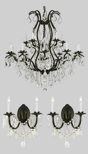 Wrought Iron Chandelier Crystal Chandeliers Lighting