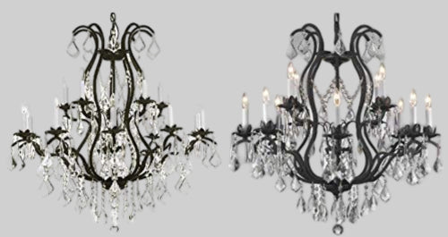 Wrought Iron Chandelier Crystal Chandeliers Lighting