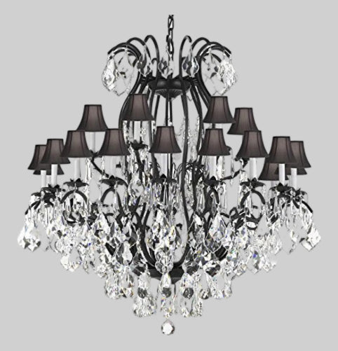 Wrought Iron Chandelier Crystal Chandeliers Lighting Empress Crystal (Tm) Perfect For An Entryway Or Foyer