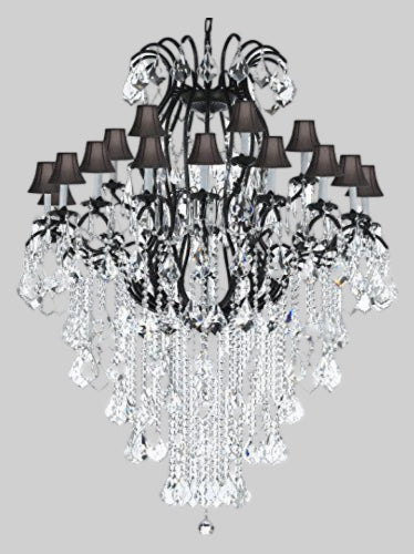 Wrought Iron Chandelier Crystal Chandeliers Lighting Empress Crystal (Tm)&nbsp; Perfect For An Entryway Or Foyer