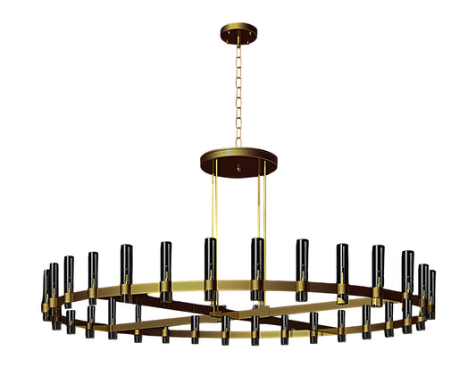    Varella Round Chandelier 108" Vintage Barn Metal Chandelier Chandeliers Industrial Loft Rustic Lighting Great for the Living Room, Dining Room, Foyer and Entryway, Family Room, and more!