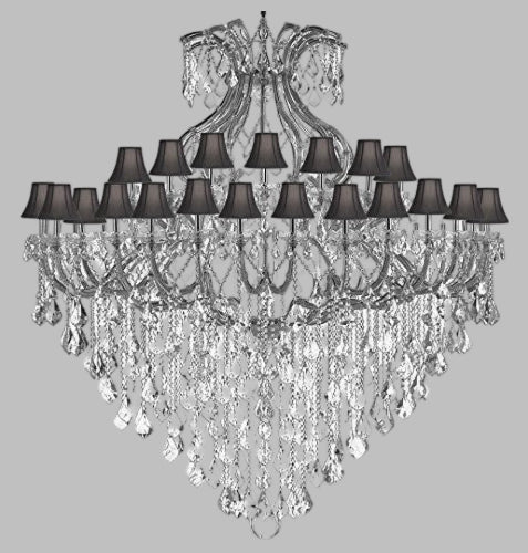 Maria Theresa Empress Crystal (Tm) Chandelier Lighting With Black Shades