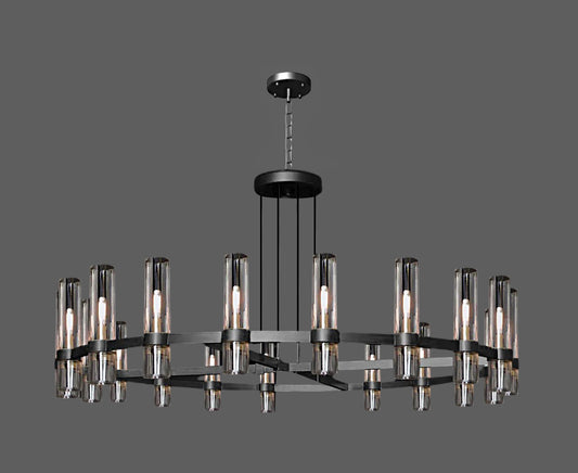 varella round chandelier