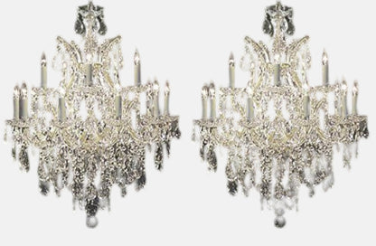 Maria Theresa Swarovski Crystal Trimmed Chandelier Lighting Chandeliers 