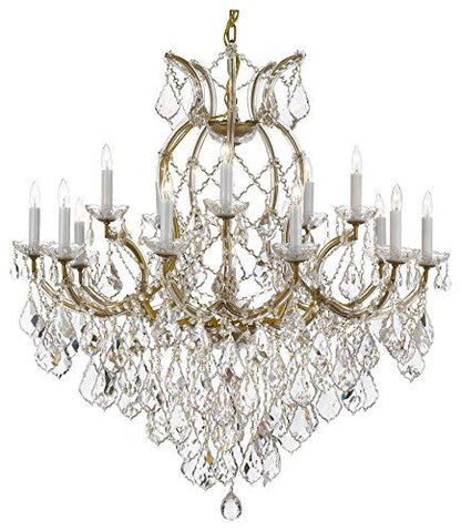 Maria Theresa Chandelier Crystal Lighting Lights Fixture Pendant Ceiling Lamp For Dining Room Entryway Living Room H38" X W37" - 200201603