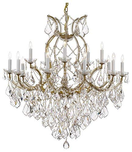 Maria Theresa Chandelier Crystal Lighting Lights Fixture Pendant Ceiling Lamp For Dining Room Entryway Living Room H38" X W37" - 200201603