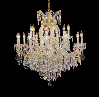 Maria Theresa Chandelier Crystal Lighting Lights Fixture Pendant Ceiling Lamp For Dining Room Entryway Living Room H38" X W37" - 200201603