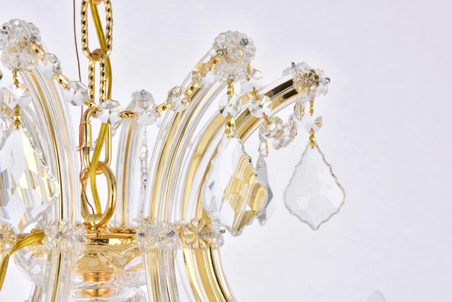 Maria Theresa Chandelier Crystal Lighting Lights Fixture Pendant Ceiling Lamp For Dining Room Entryway Living Room H38" X W37" - 200201603