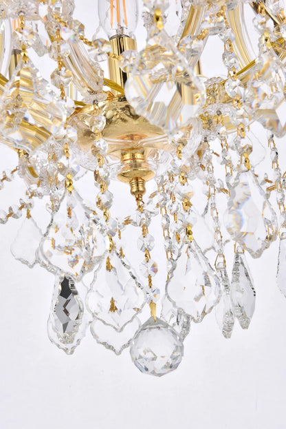 Maria Theresa Chandelier Crystal Lighting Lights Fixture Pendant Ceiling Lamp For Dining Room Entryway Living Room H38" X W37" - 200201603