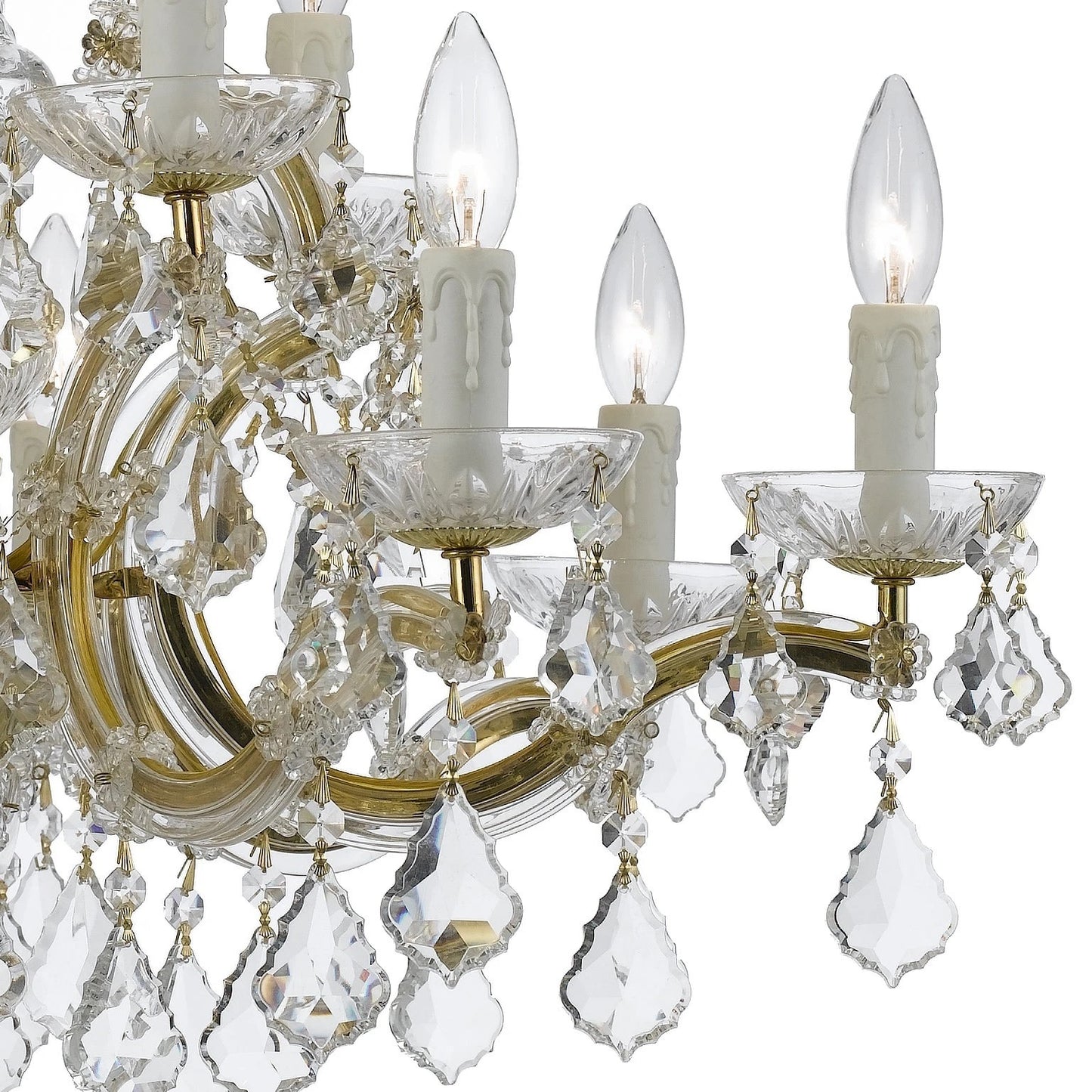 Maria Theresa Chandelier Crystal Lighting Lights Fixture Pendant Ceiling Lamp For Dining Room Entryway Living Room H38" X W37" - 200201603