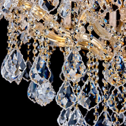 Maria Theresa Chandelier Crystal Lighting Lights Fixture Pendant Ceiling Lamp For Dining Room Entryway Living Room H38" X W37" - 200201603