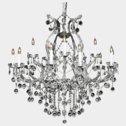 Swarovski Crystal Trimmed Chandelier New Crystal Chandelier W/Crystal Balls