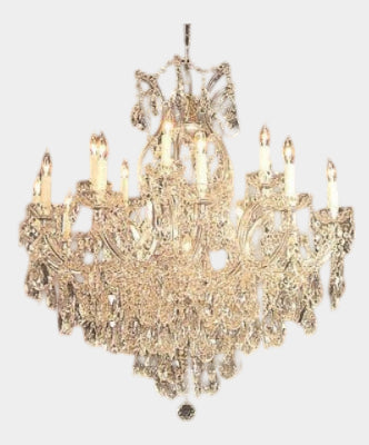 Maria Theresa Crystal Chandelier Lighting Chandeliers Dressed with Diamond Cut Crystal!