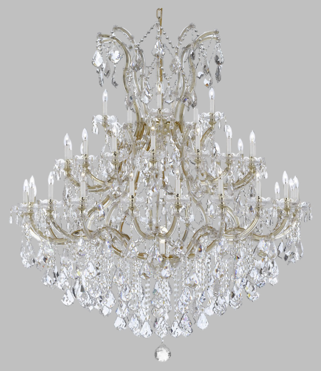 Large Foyer / Entryway Maria Theresa Empress Crystal (Tm) Chandelier Lighting H 60" W 52" - 200203703