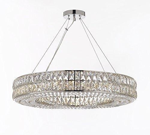 RH Spriridon Modern Crystal Nimbus Ring Chandelier Foyer Entryway Family Room